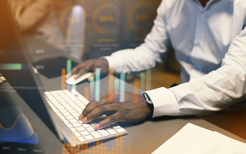 Person working on computer