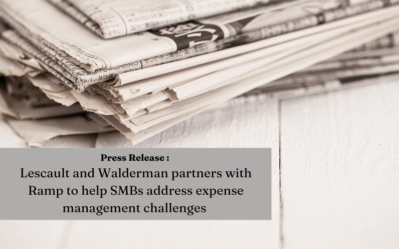 Lescault and Walderman partners with Ramp to help SMBs address expense management challenges